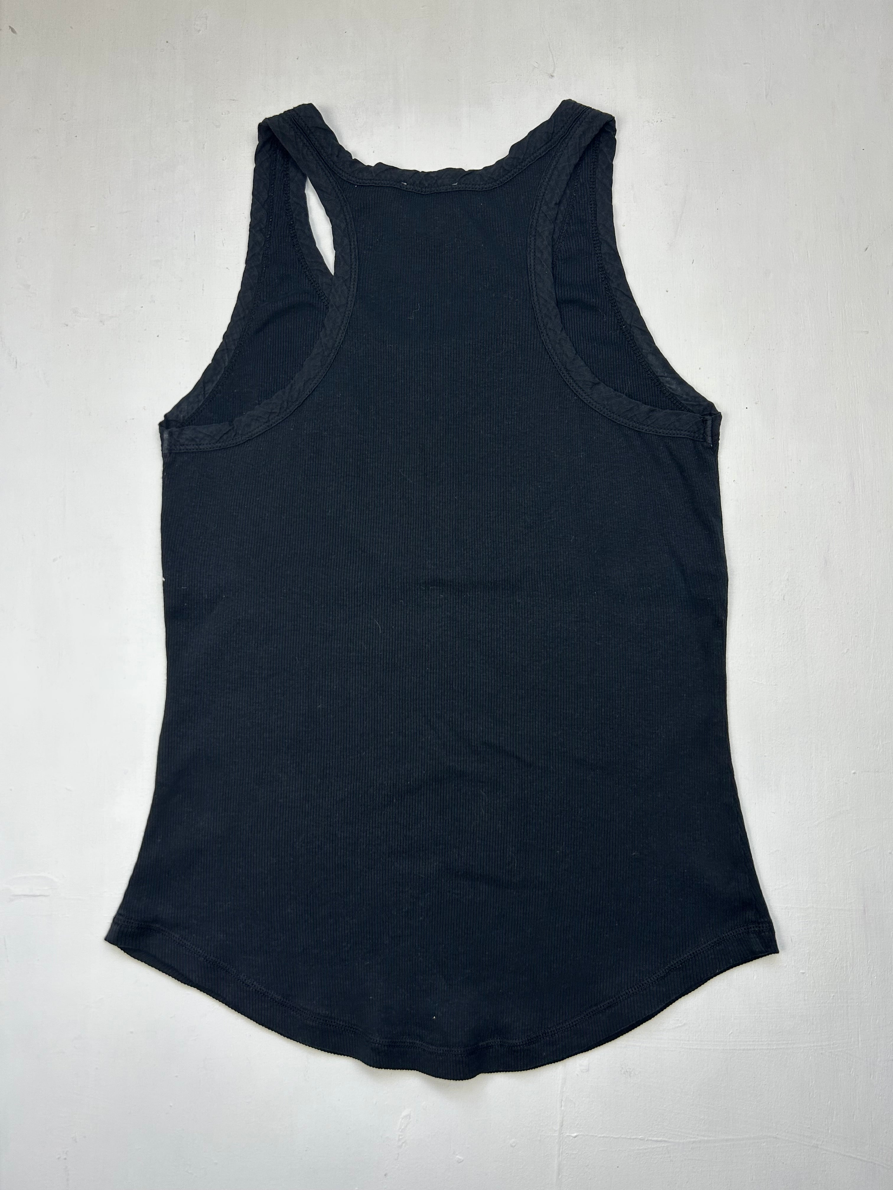 Black logo tank top (S)
