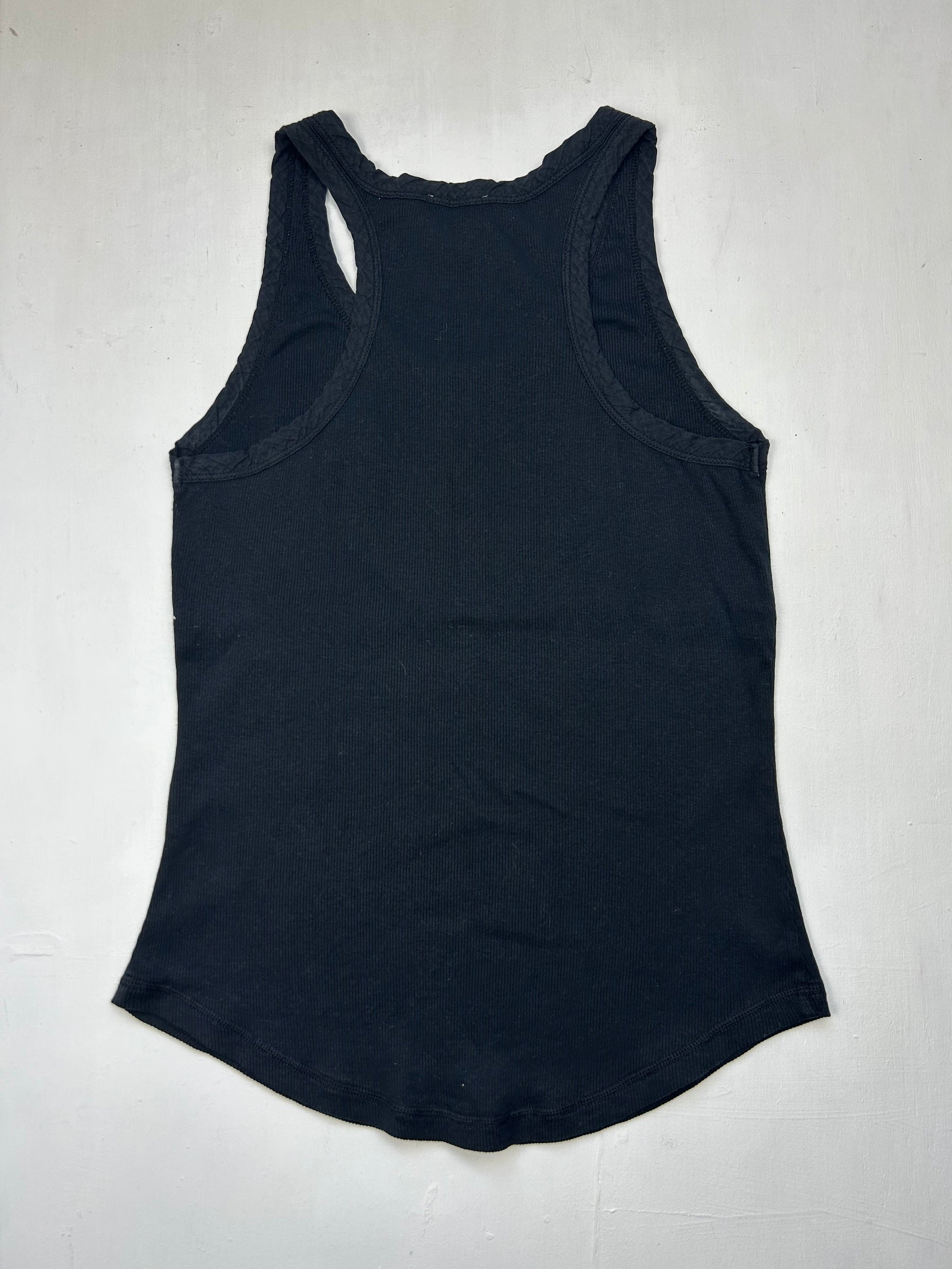 Black logo tank top (S)