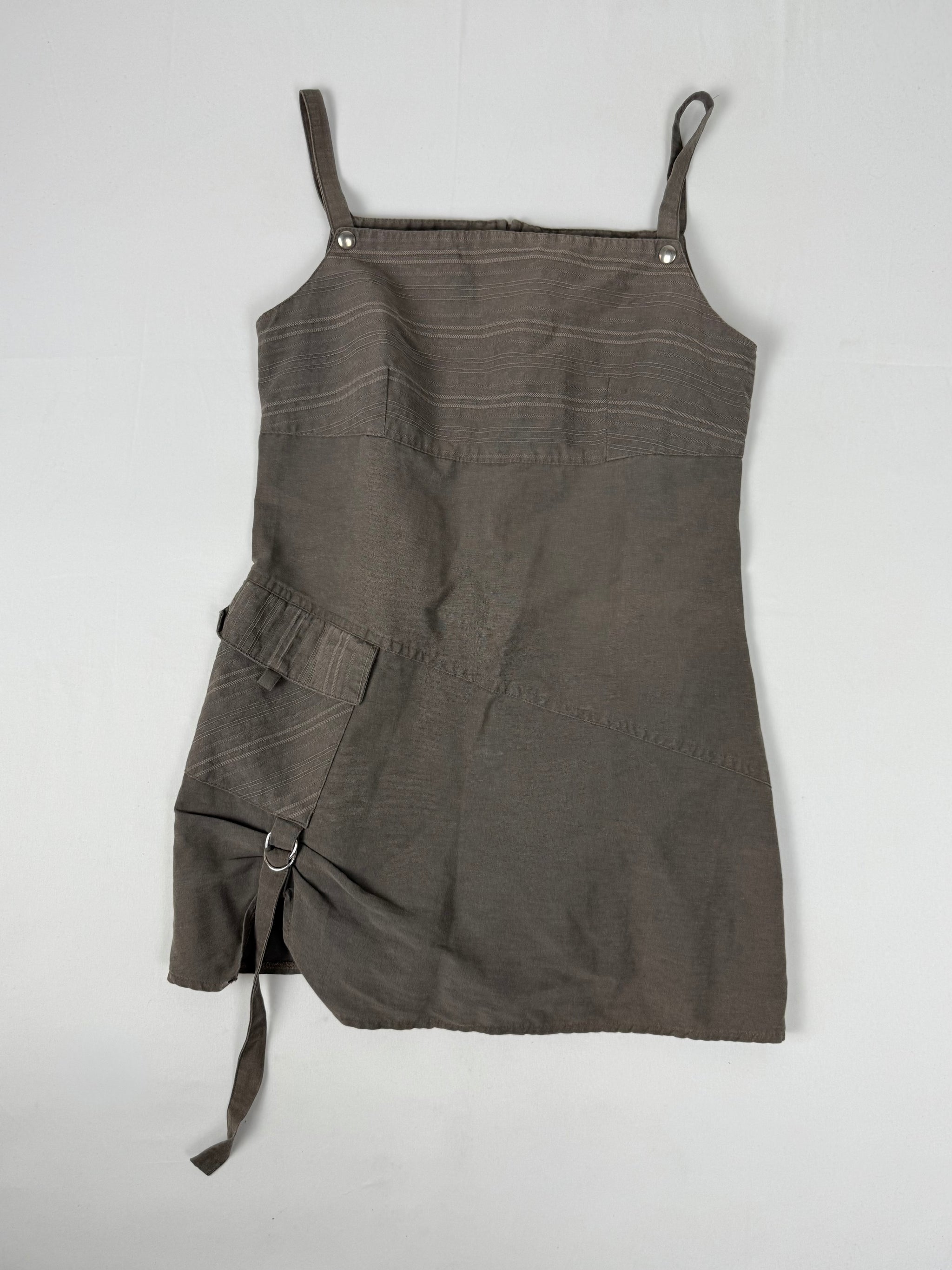 Khaki utility top (S/M)