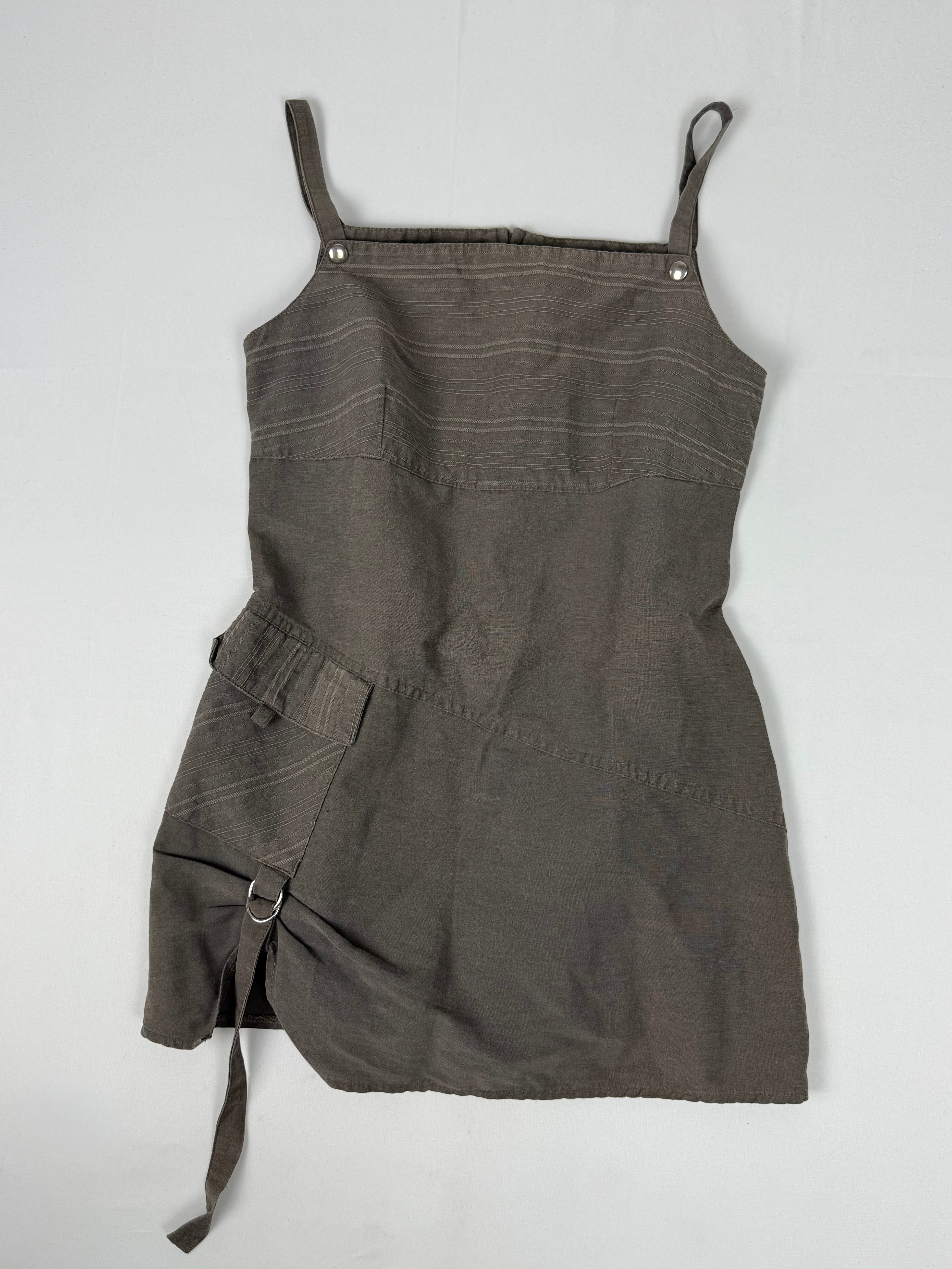 Khaki utility top (S/M)