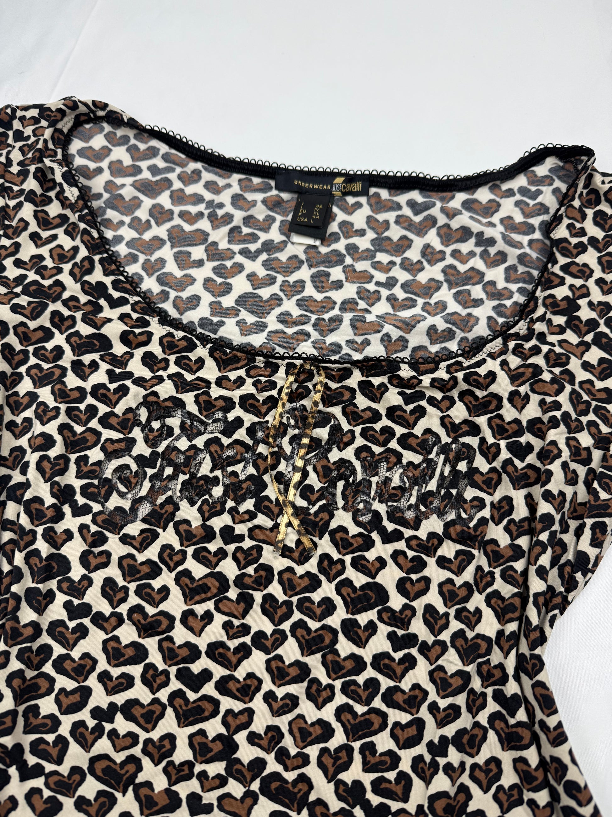 Panther print lycra tee (S/M)