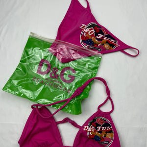 Pink juicy edition low waisted bikini set (S/M)