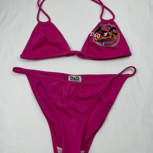 Pink juicy edition low waisted bikini set (S/M)