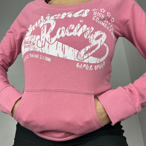 Pink logo sweatshirt (S/M)