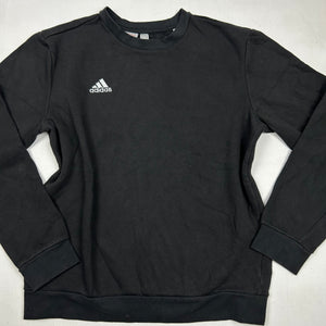 Black roundneck logo sweatshirt (S)