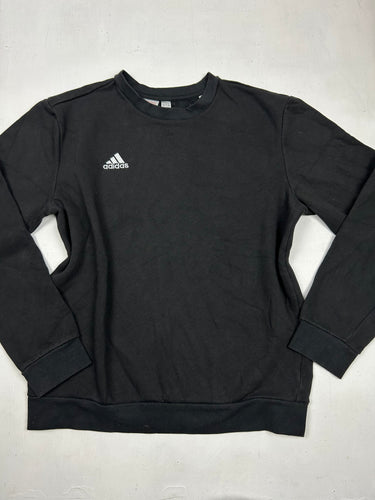 Black roundneck logo sweatshirt (S)