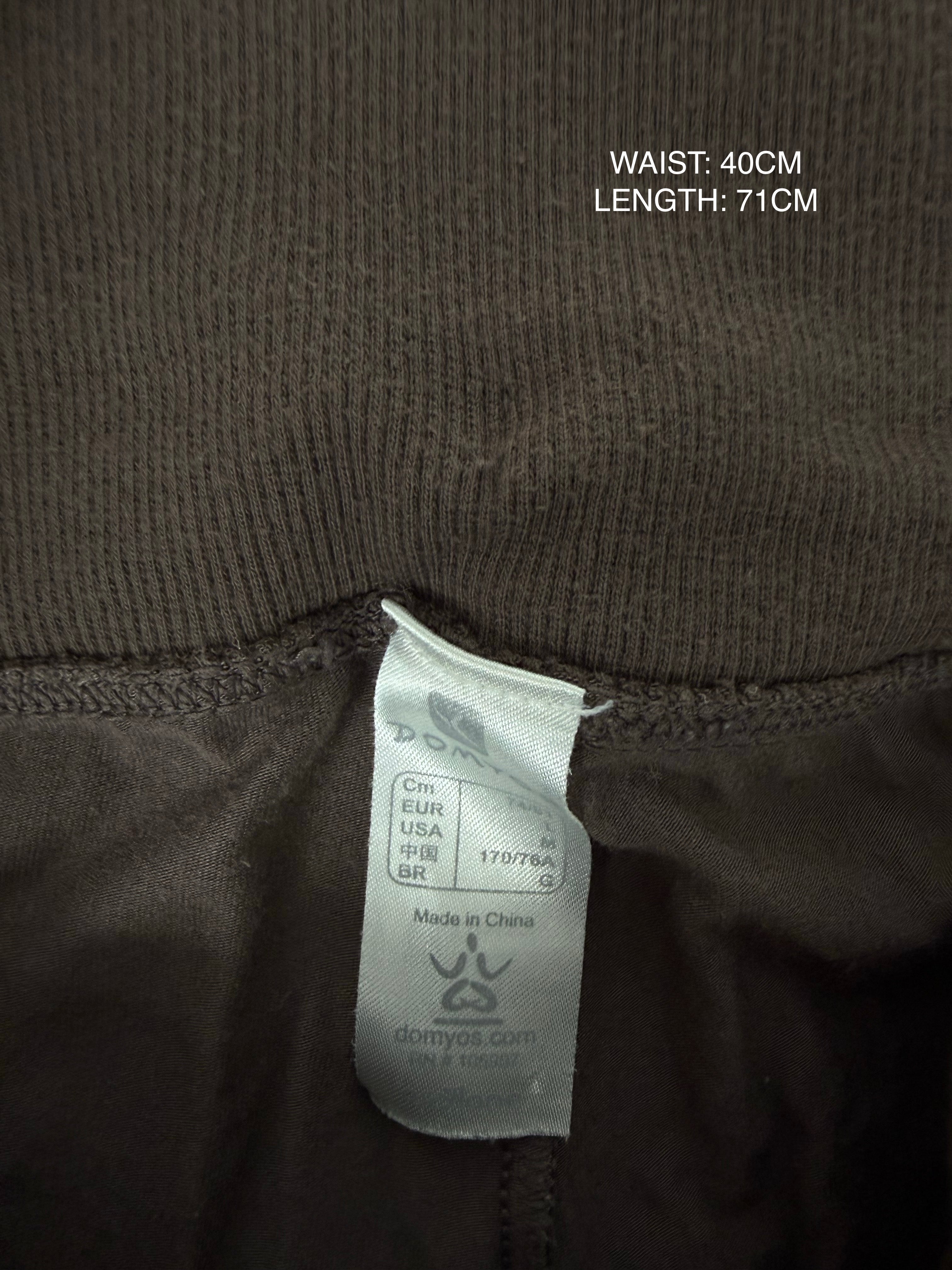 Brown low waist activewear capri pants (L)