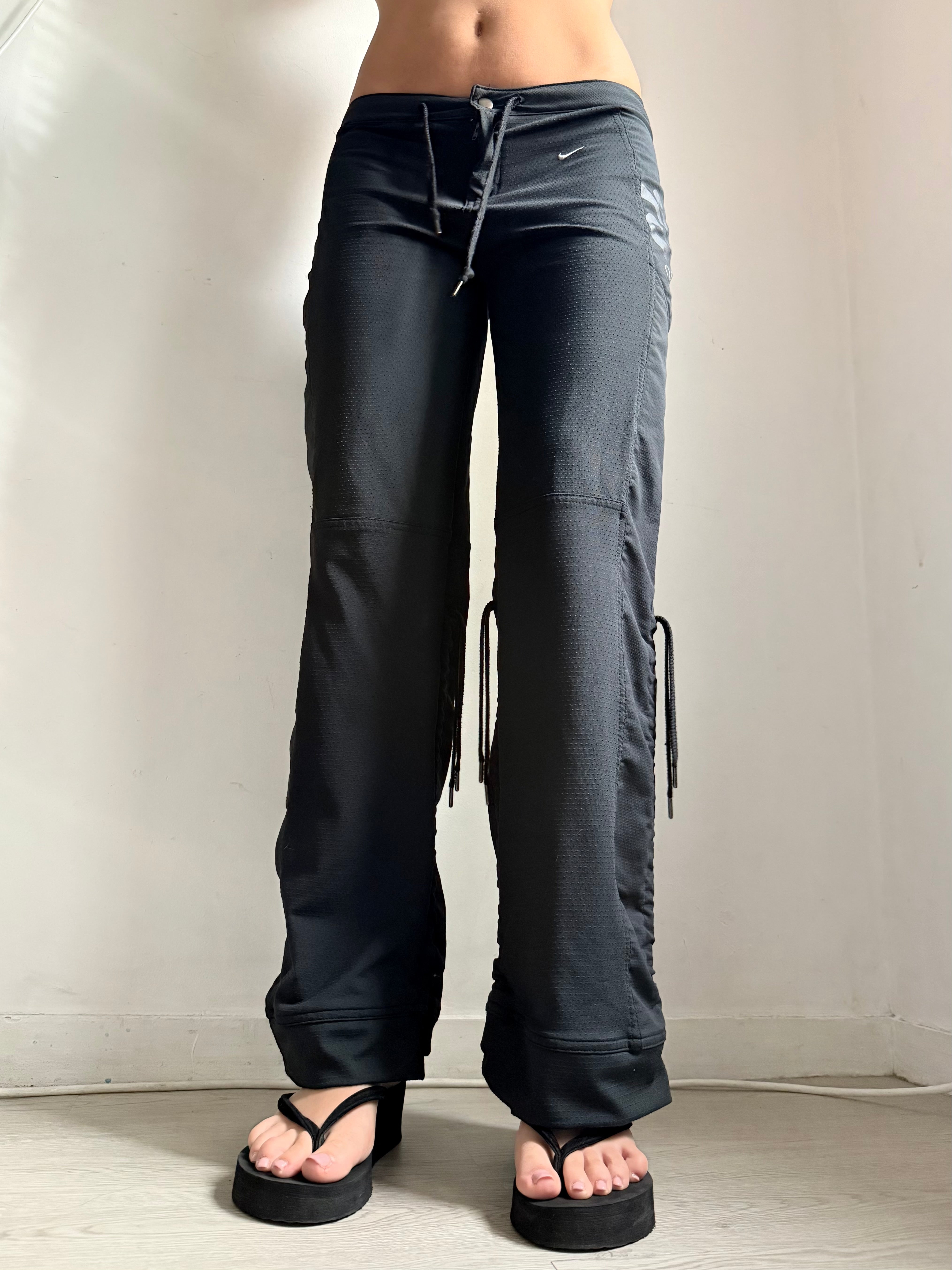 Black 2 in 1 activewear pants (M)