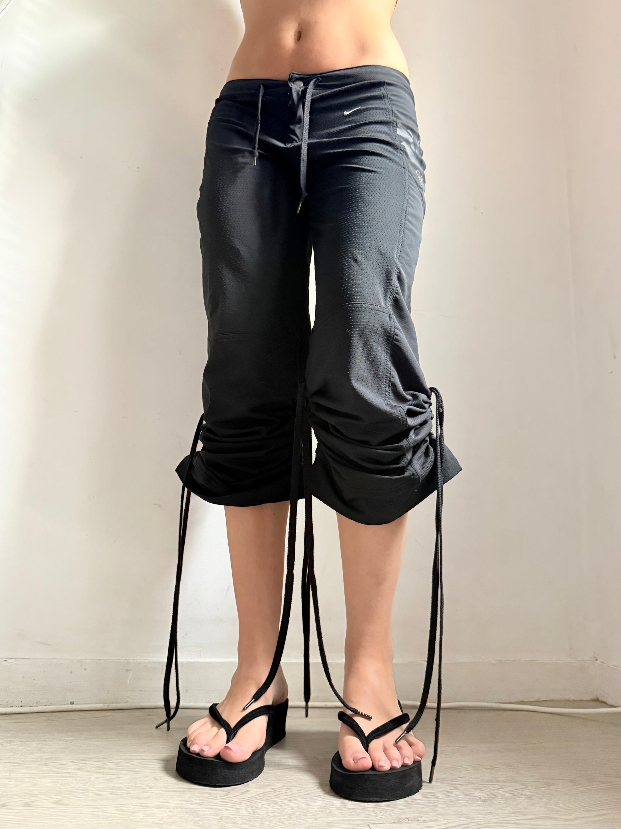 Black 2 in 1 activewear pants (M)