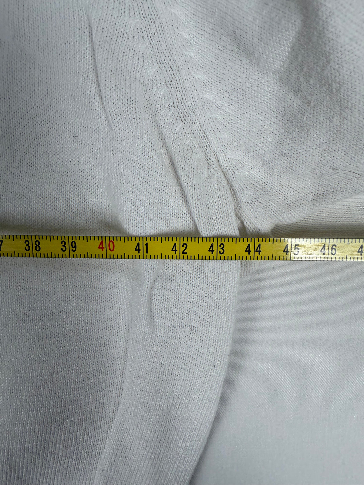 White 100% cotton zip up jumper (M)