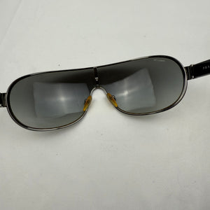 Black 2000s shield logo sunglasses