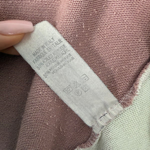 Pink tight fit tie up cardigan jumper (XS/S)