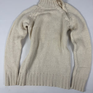 Cream wool & cotton turtleneck jumper (M/L)