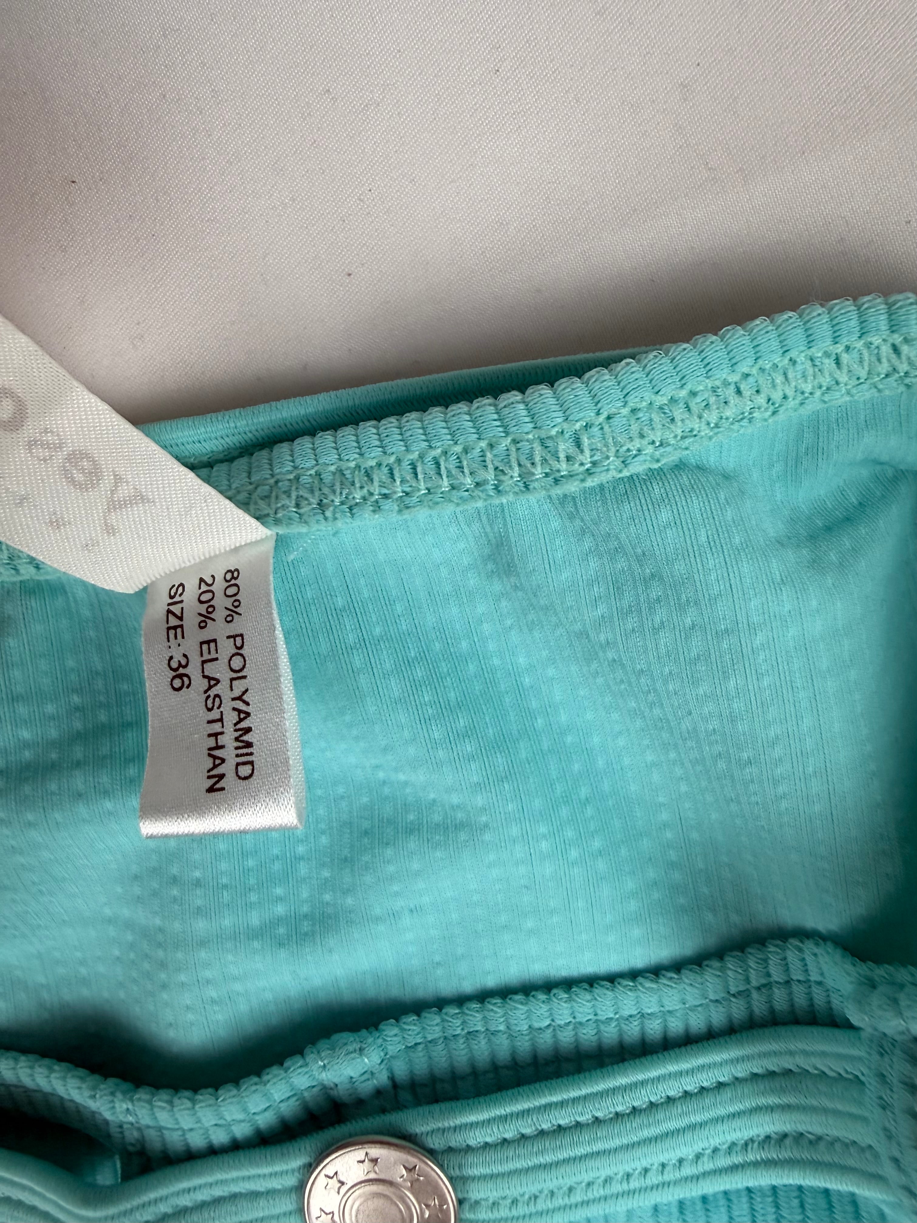 Baby blue low rise bikini set (S)