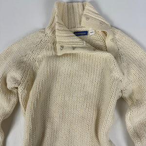 Cream wool & cotton turtleneck jumper (M/L)