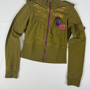 Khaki 100% cotton tight fit sweatshirt (S/M)