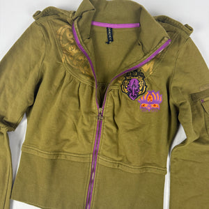 Khaki 100% cotton tight fit sweatshirt (S/M)