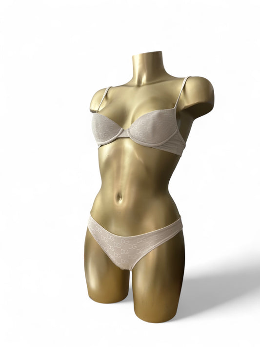 White low waisted bikini set (S)