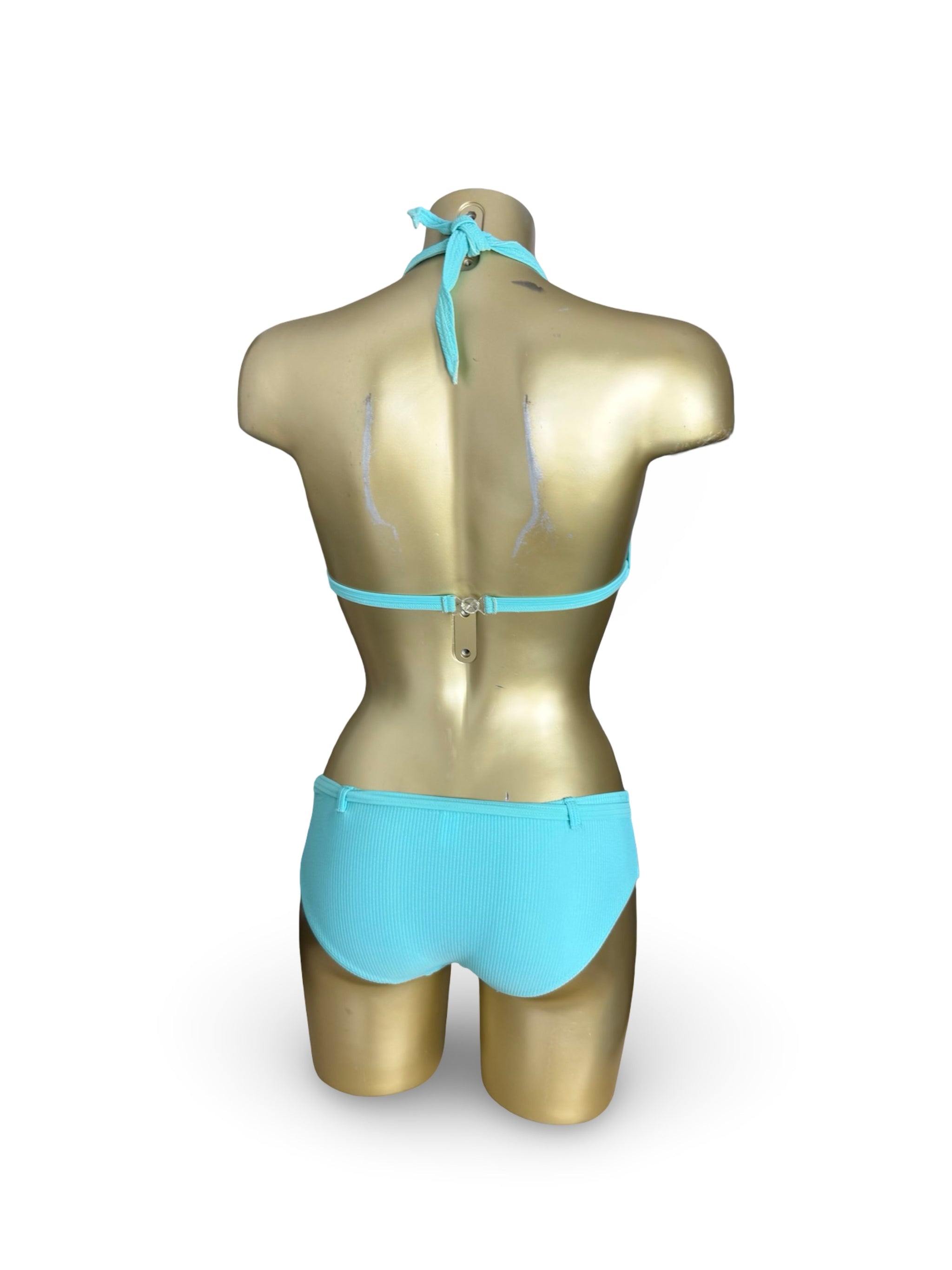 Baby blue low rise bikini set (S)