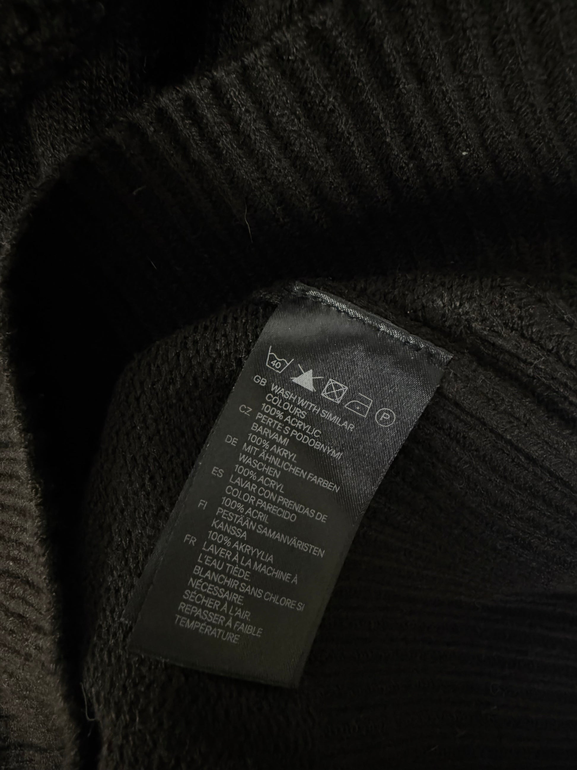 Black maxi turtleneck jumper (XS/S)