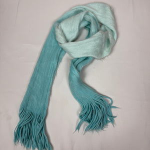 Blue super soft winter scarf