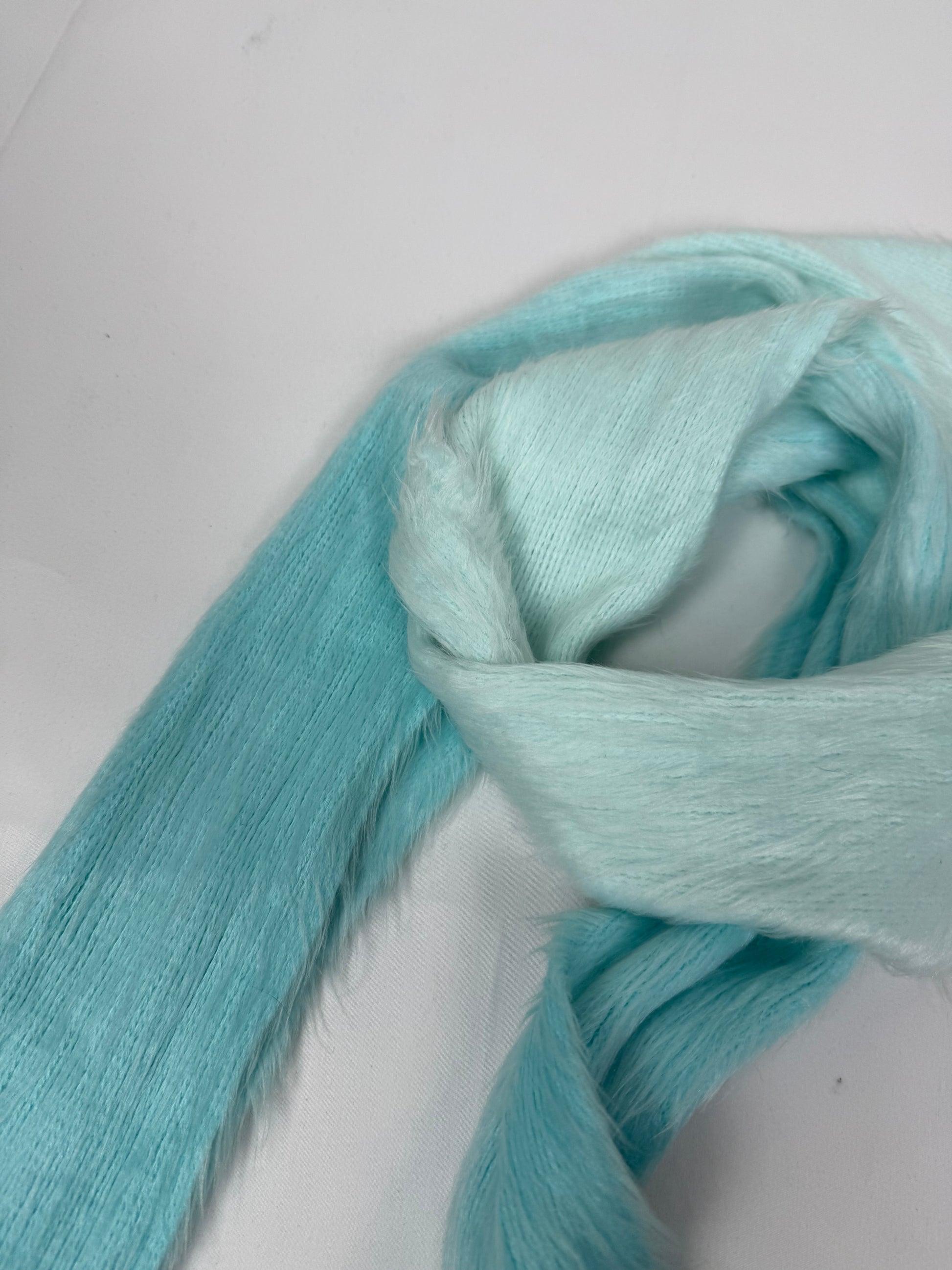 Blue super soft winter scarf