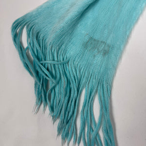 Blue super soft winter scarf