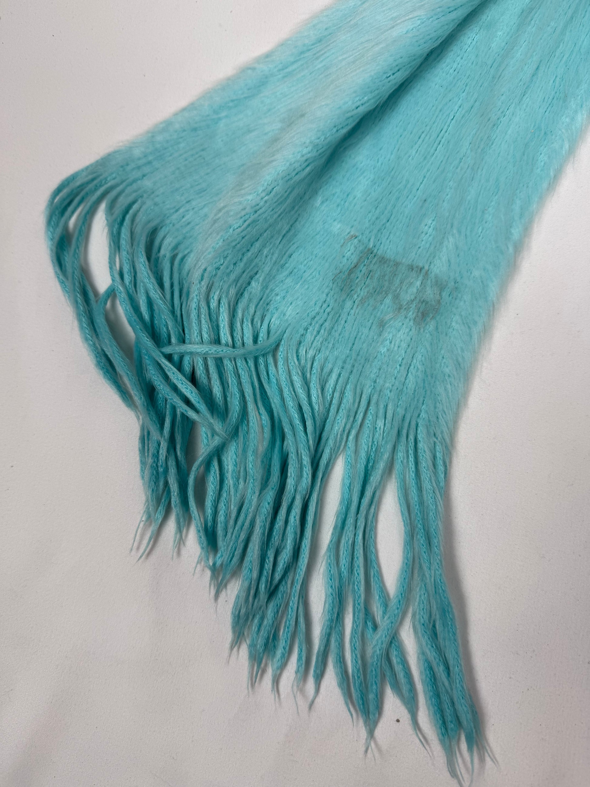 Blue super soft winter scarf