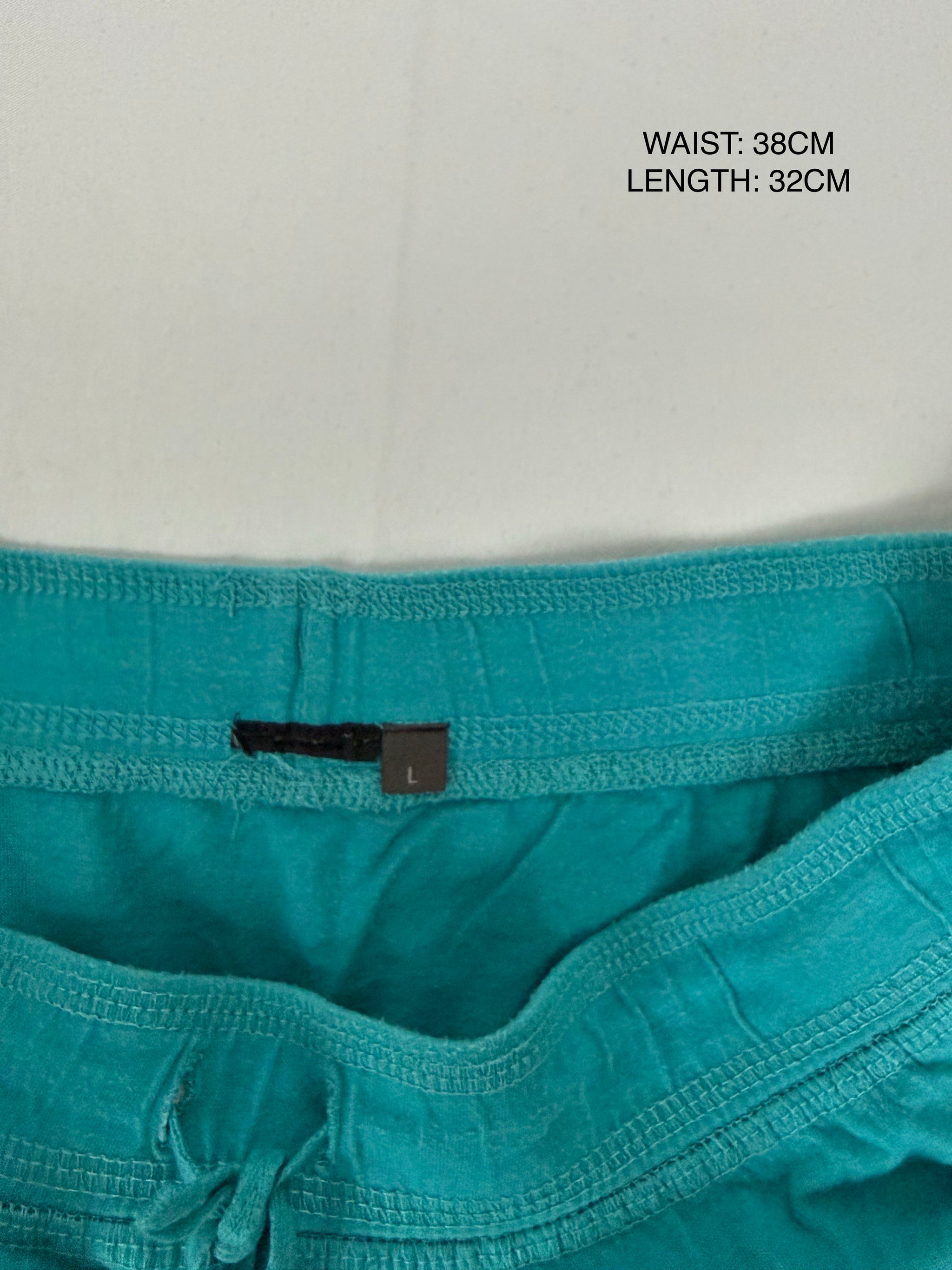 Blue cotton low rise mini skirt (M/L)
