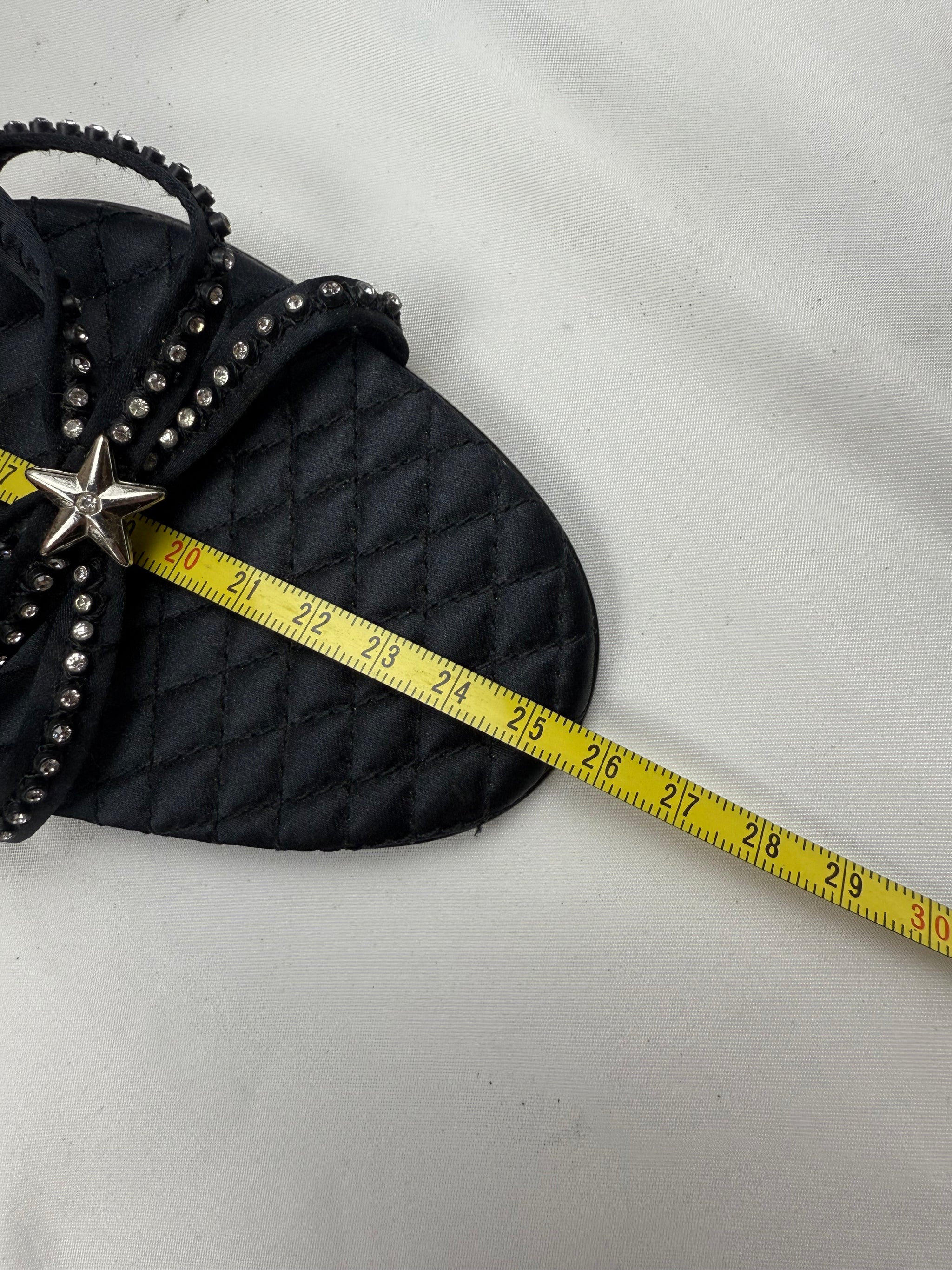 Black seashell strass heels mules (39)