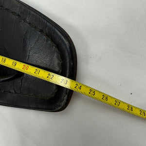 Black buckle summer sandals shoes (36)