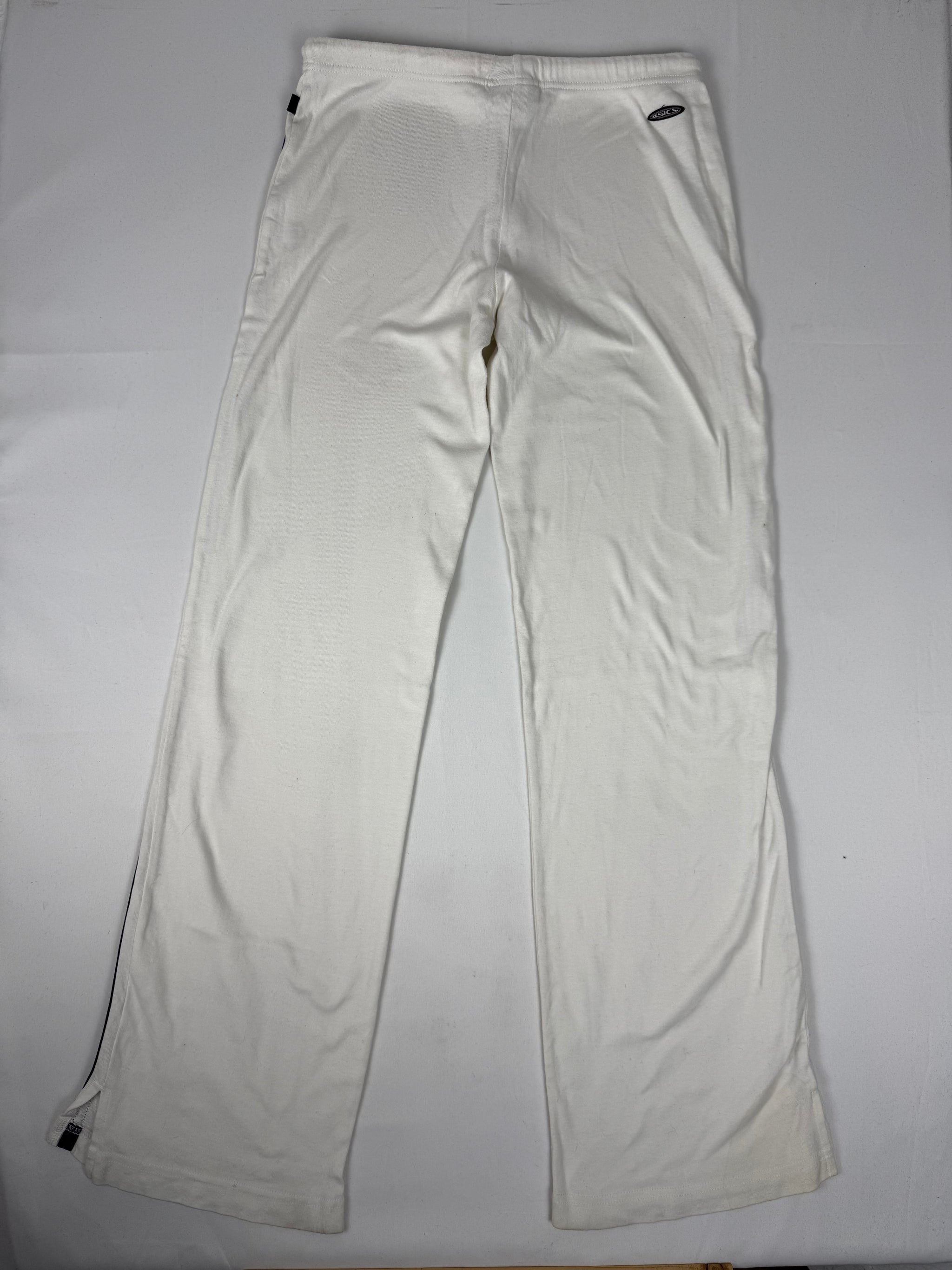 White activewear low rise joggers pants (M)
