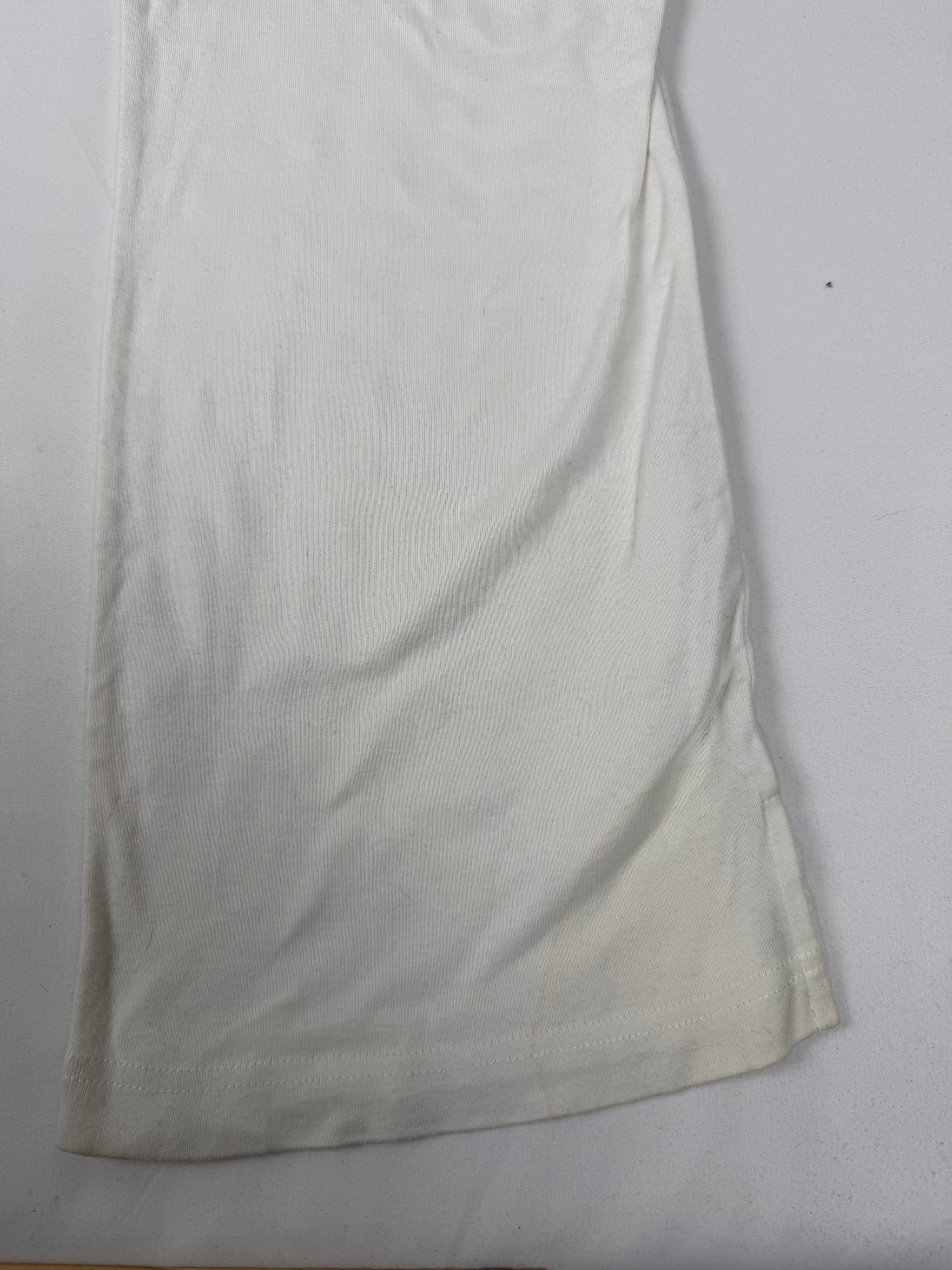White activewear low rise joggers pants (M)