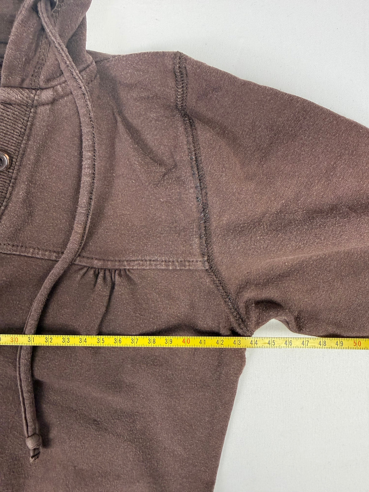 Brown cotton hoodie (M)