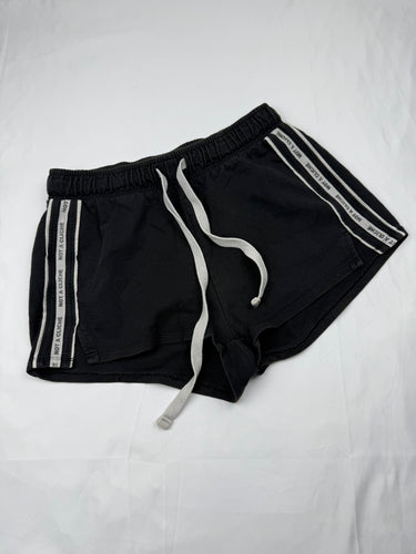 Black 100% cotton low rise mini short (S)