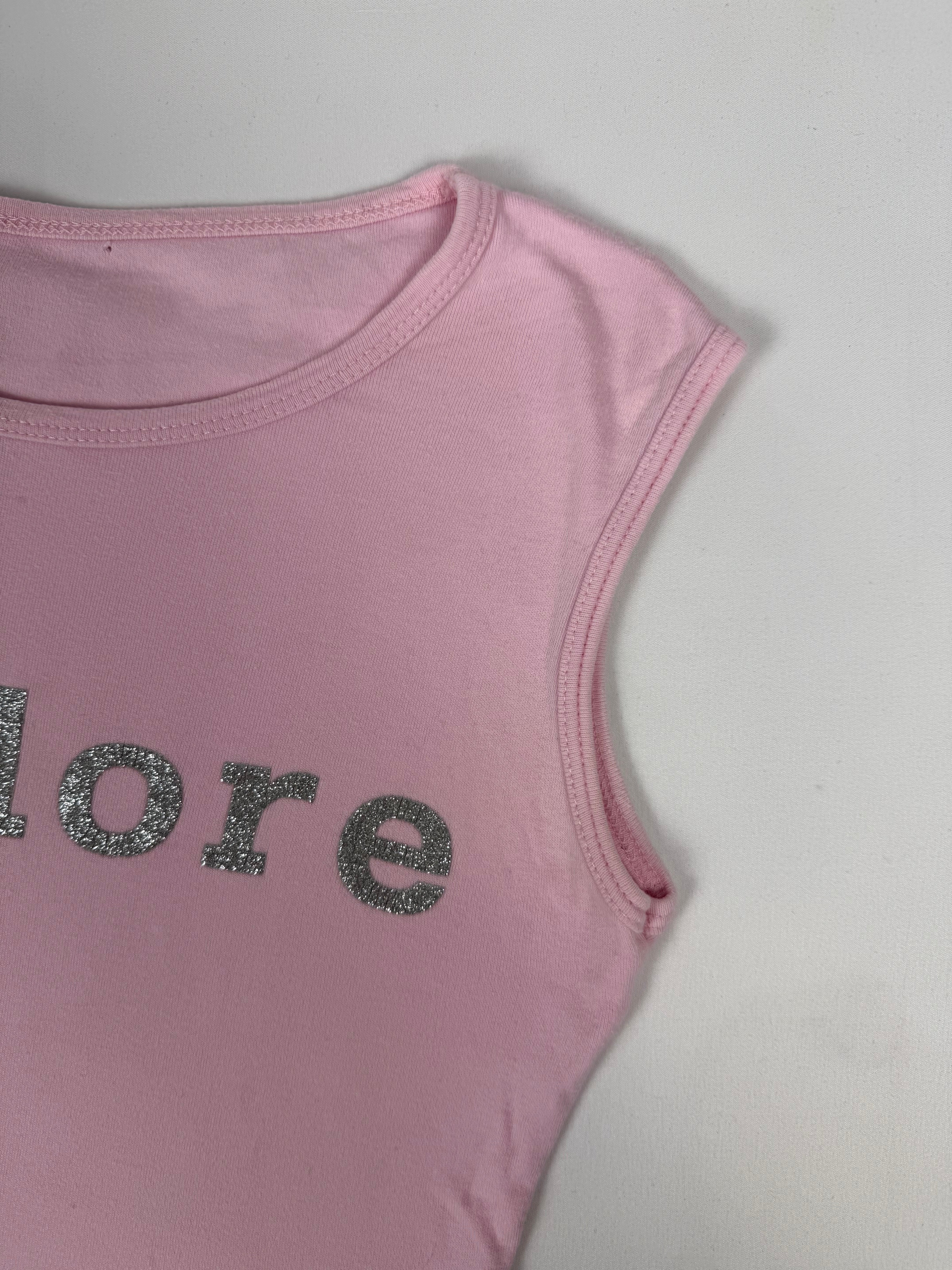 Baby pink j'adore top (M)