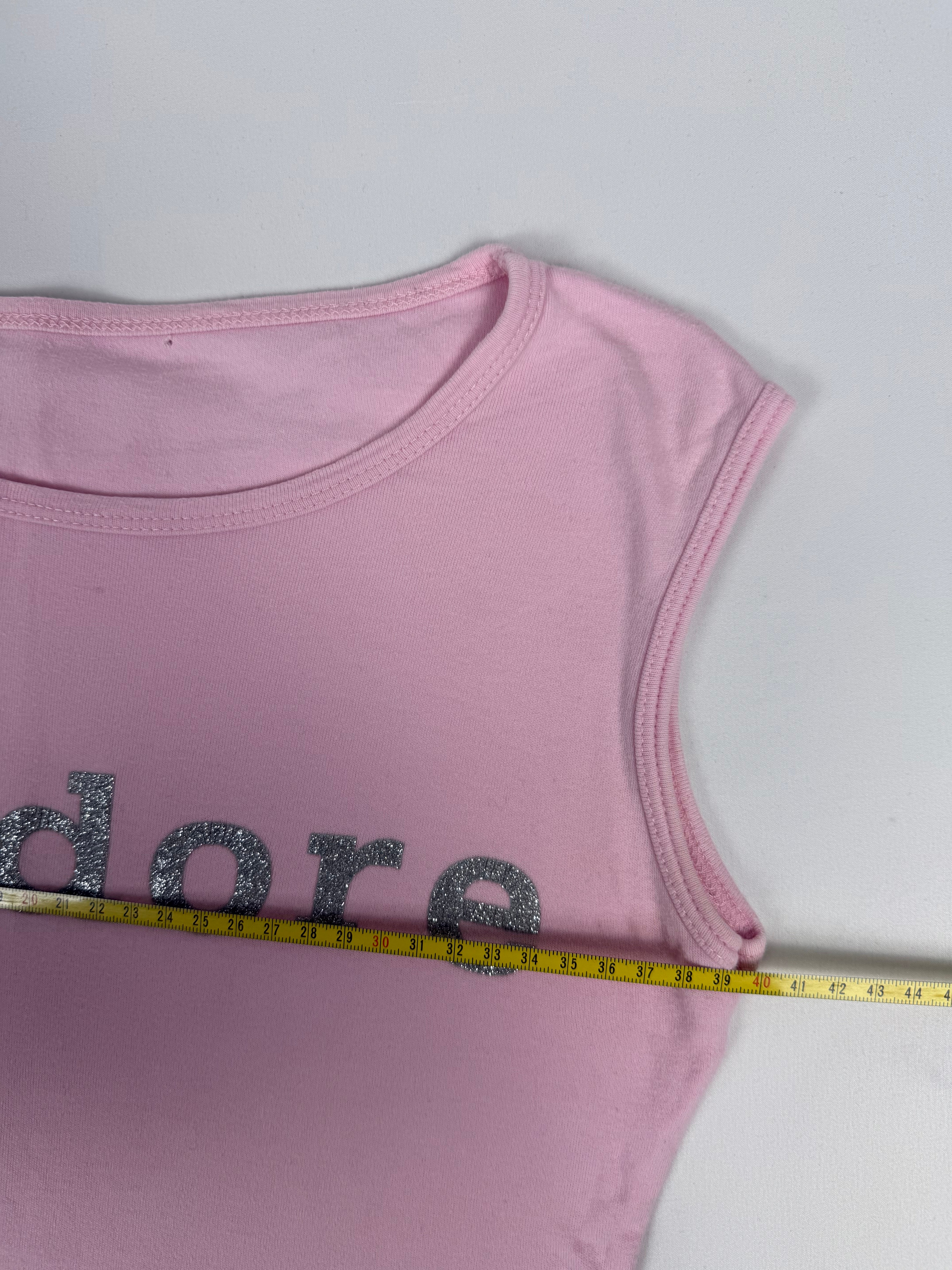 Baby pink j'adore top (M)