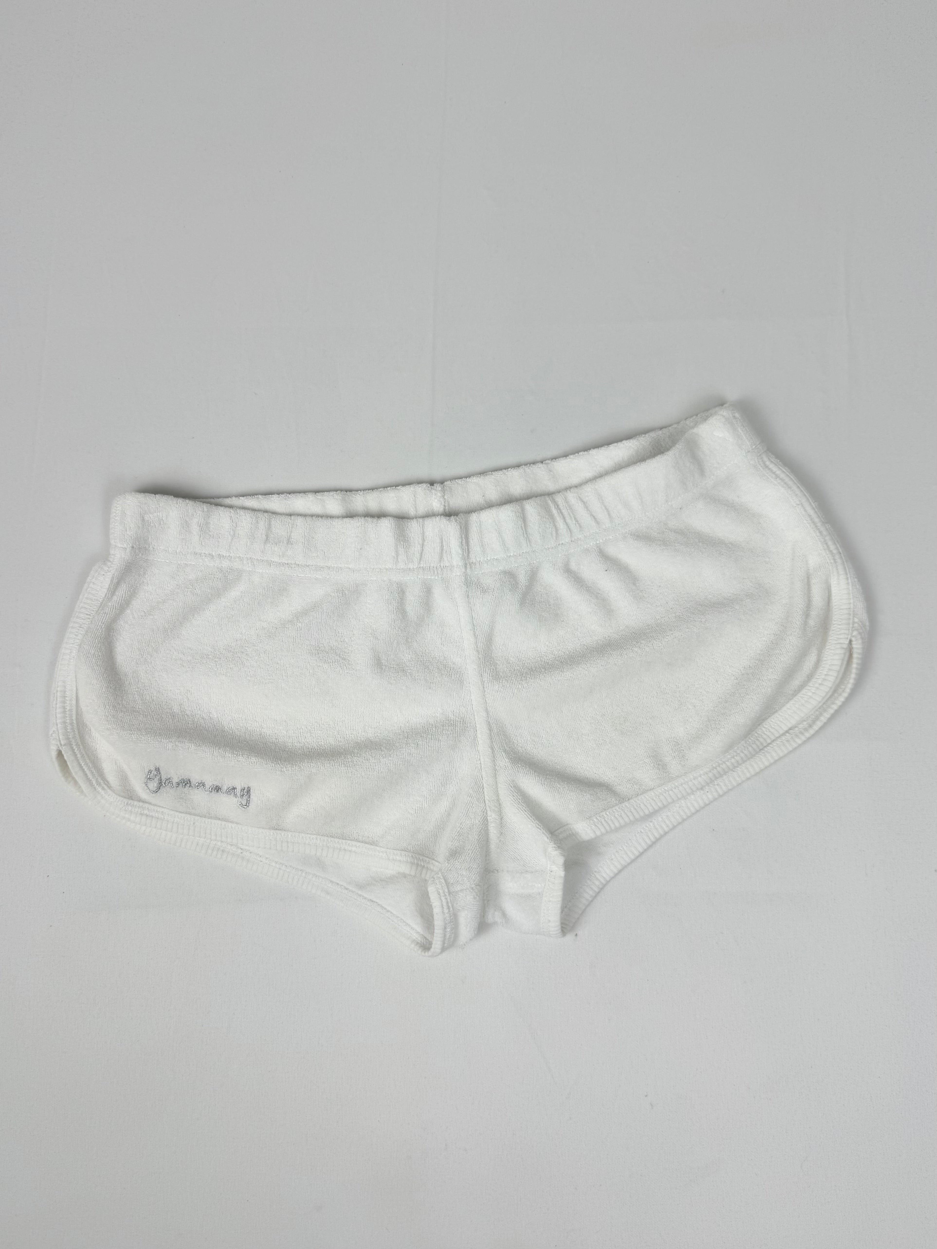 White low rise mini short (M)