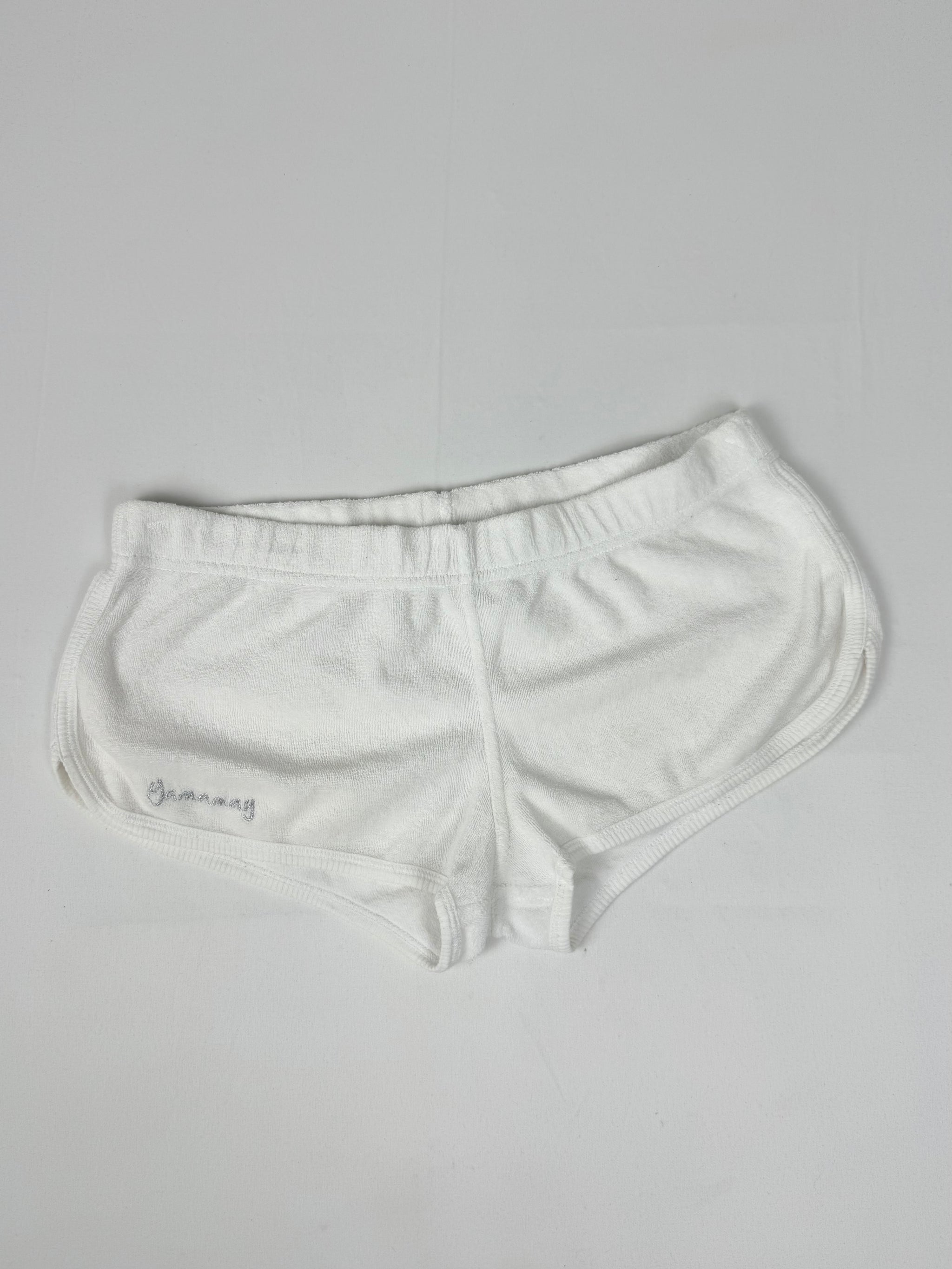 White low rise mini short (M)