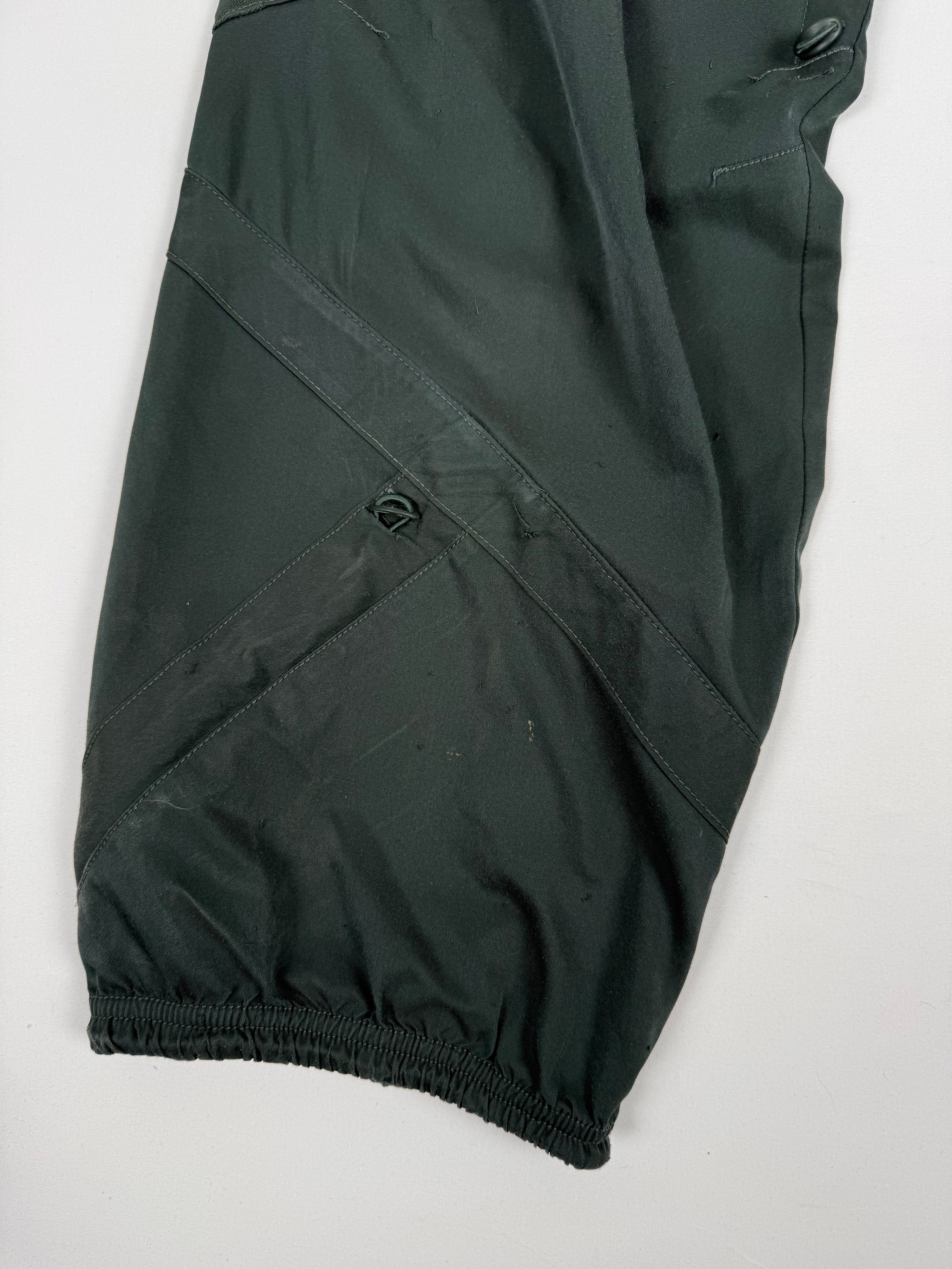 Khaki low rise baggy pants (M)