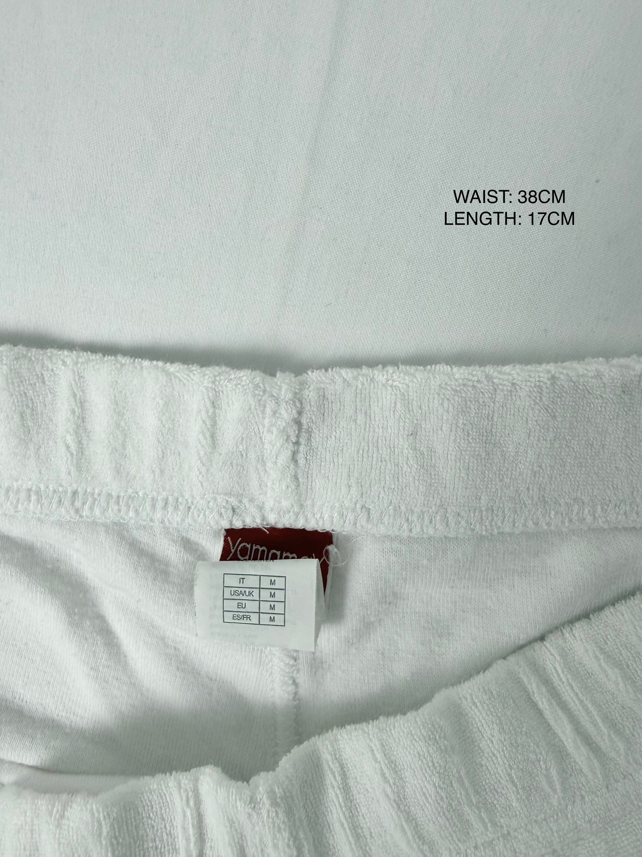White low rise mini short (M)