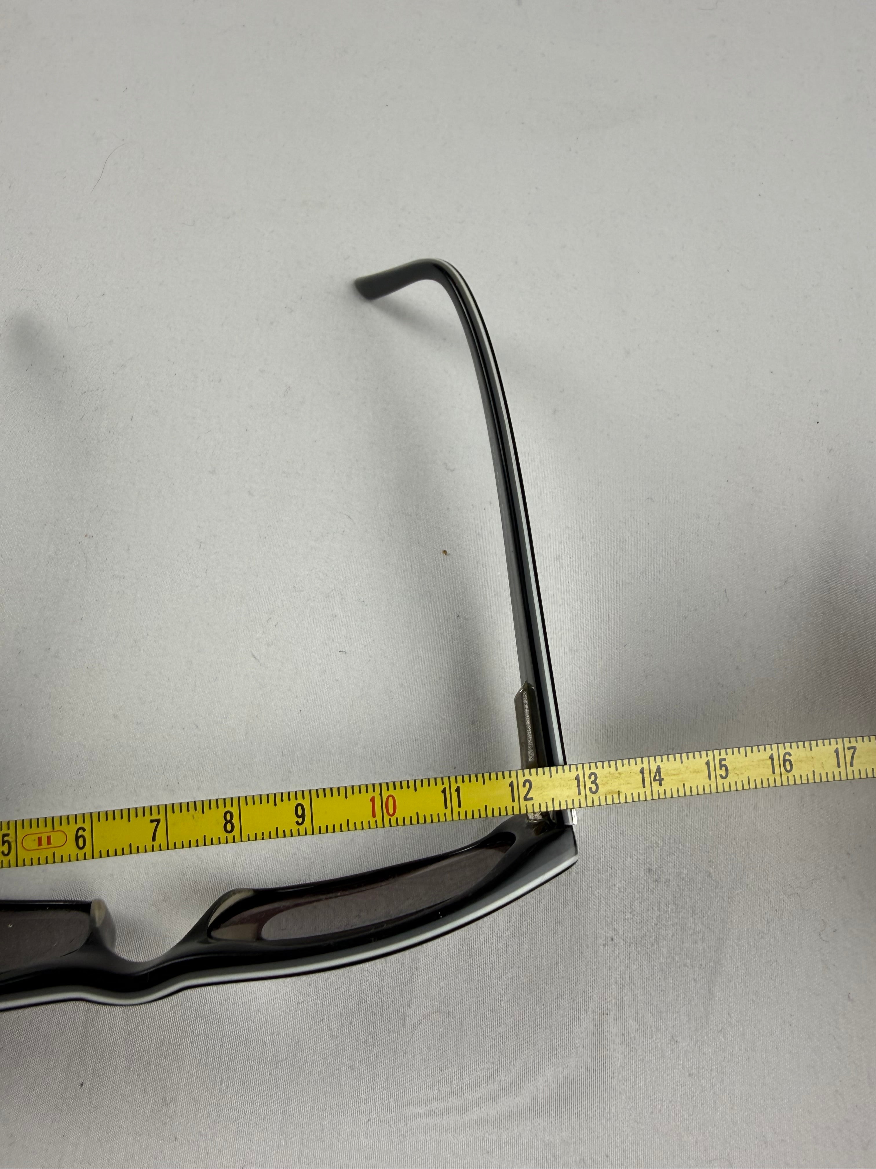 Black square sunglasses (with prescription)