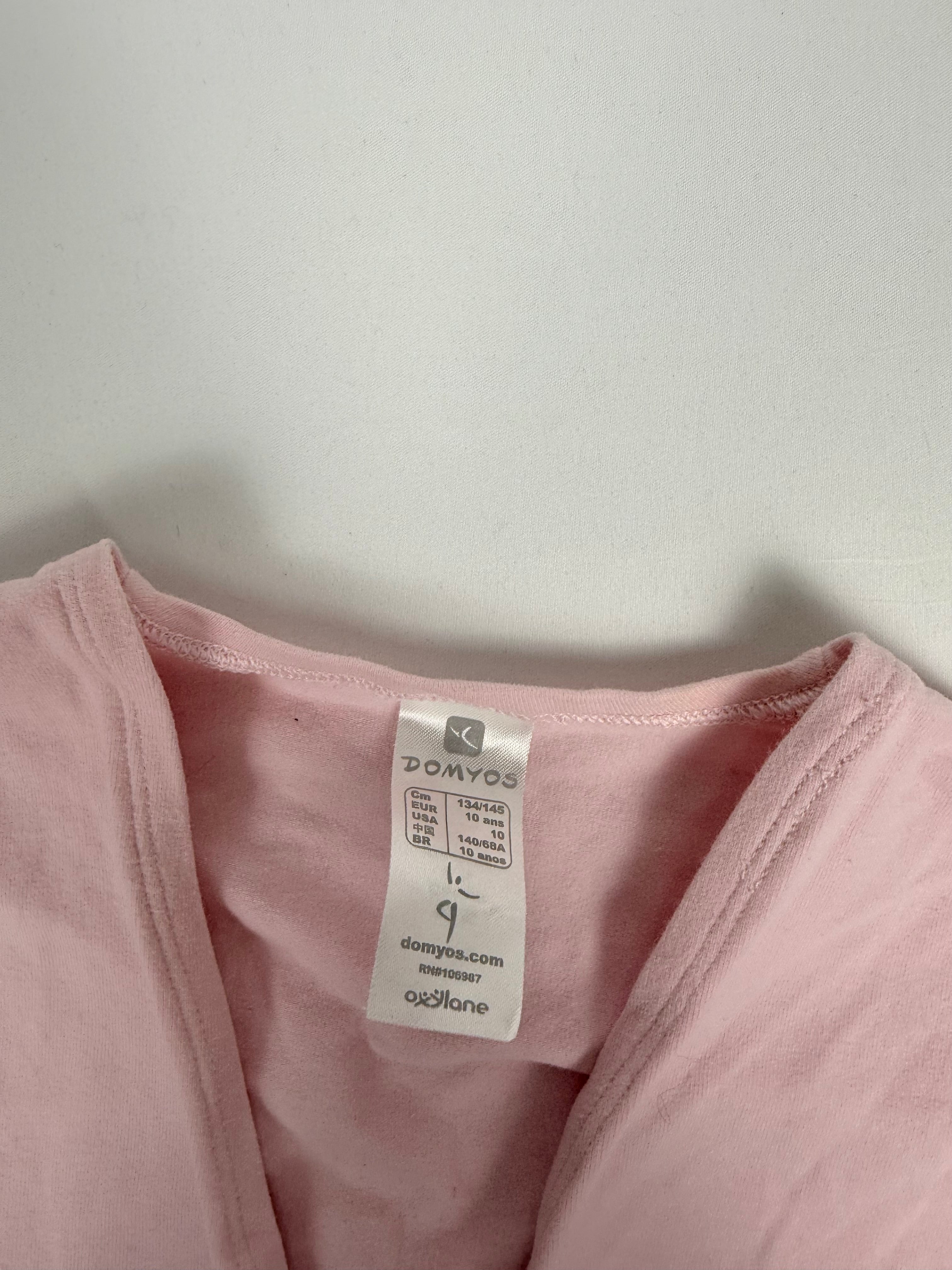 Baby pink tie up ballet bolero top (XS)
