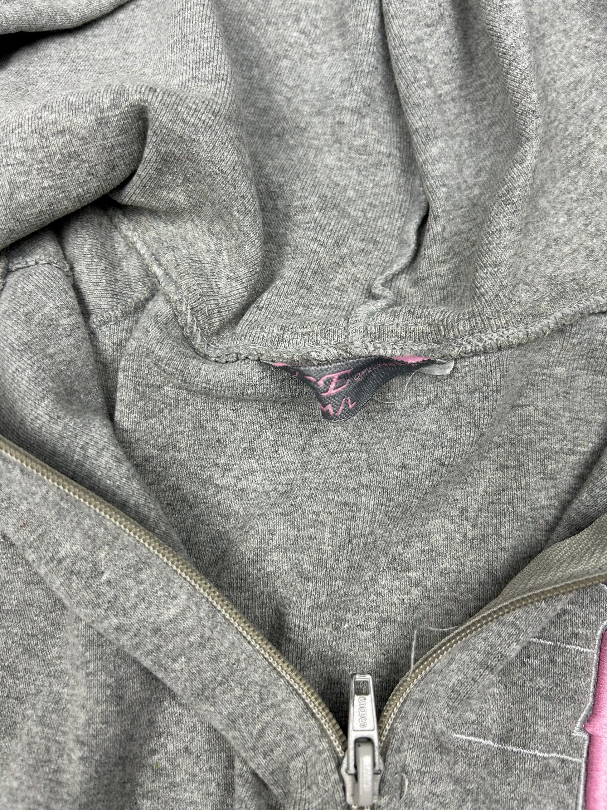 Grey elastic waist cotton hoodie (S/M)