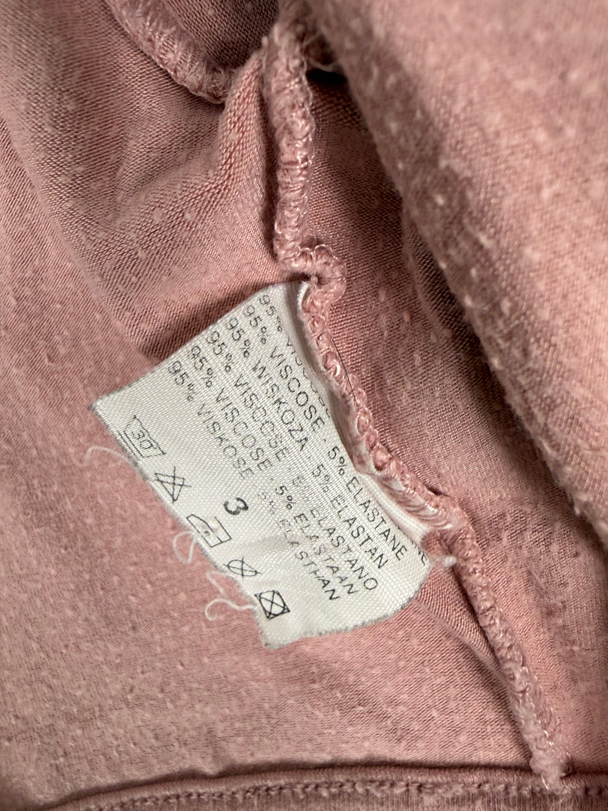 Pink cotton bolero top (L)