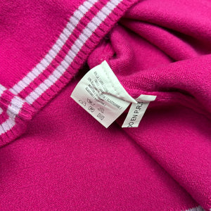 Pink stretchy knitted tee + cardigan set (M/L)