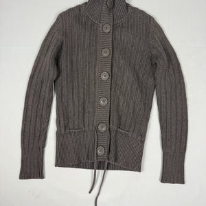 Khaki cardigan jumper (S/M)