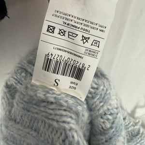 Baby blue turtleneck jumper (S)