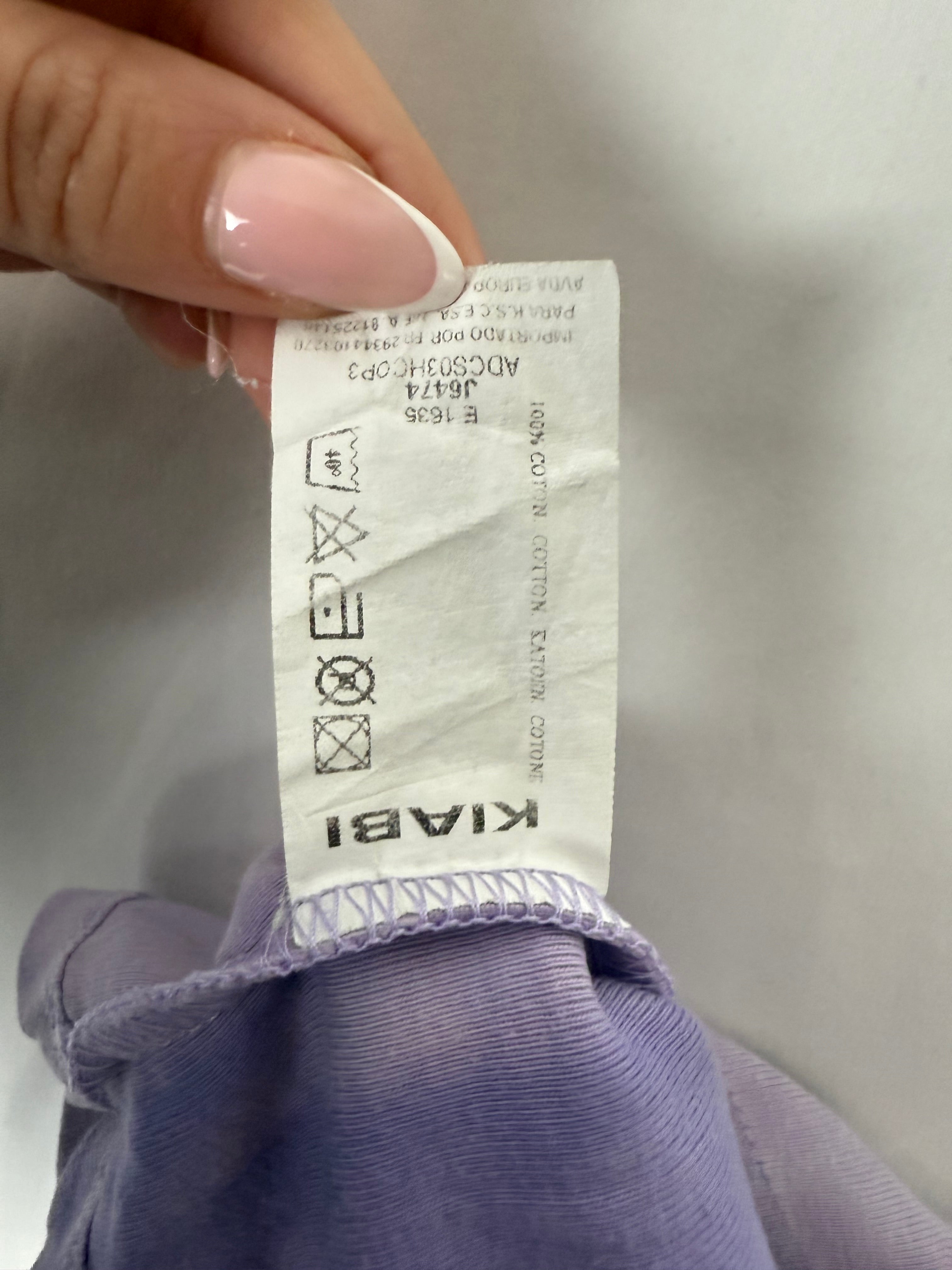 Lilac tight fit cotton top (XS)
