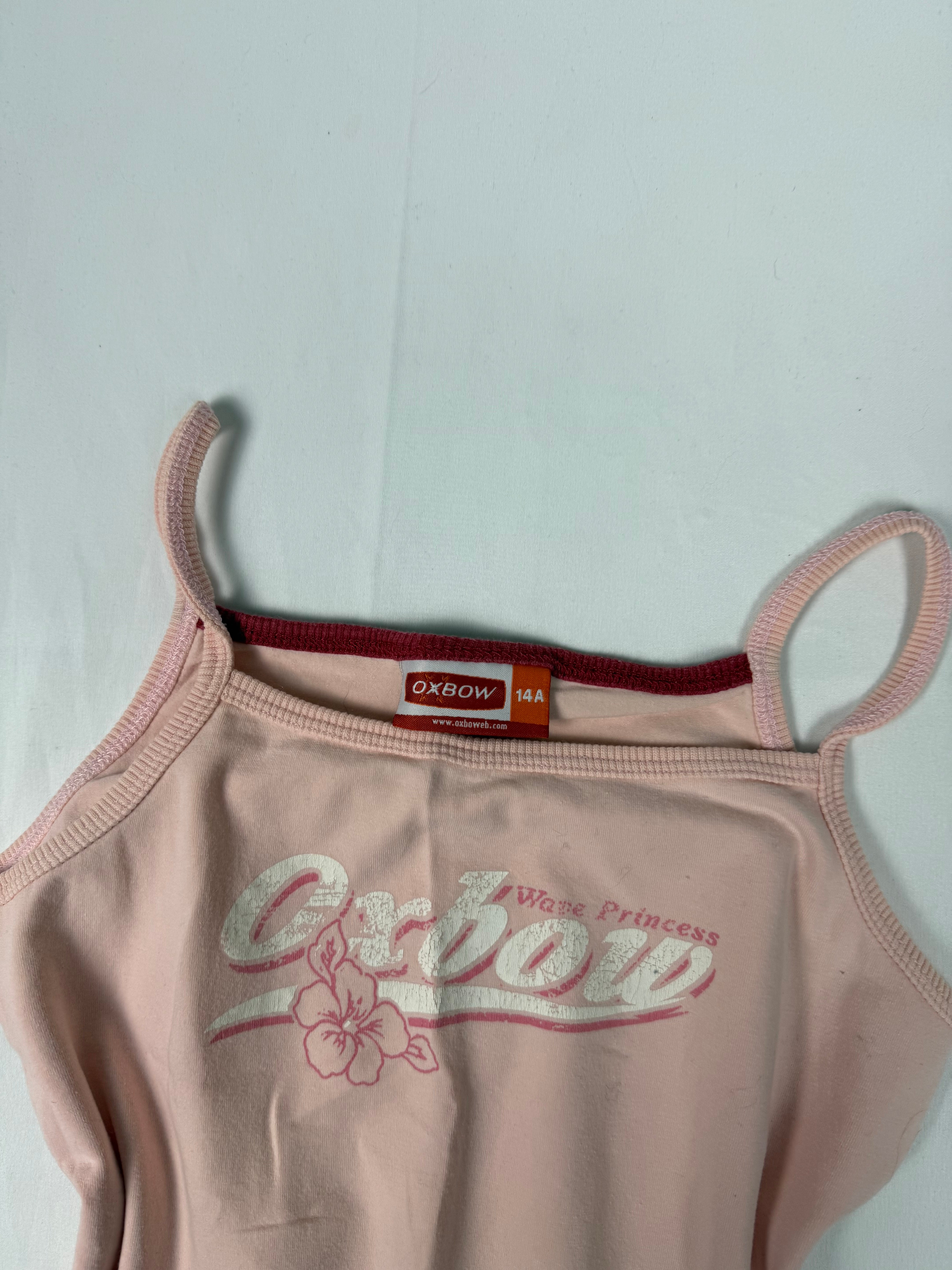 Baby pink cotton tight fit top (XS/S)